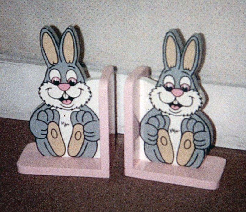 RABBIT BOOKENDS