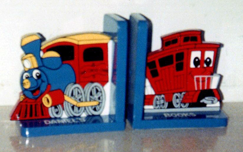 TRAIN BOOKENDS